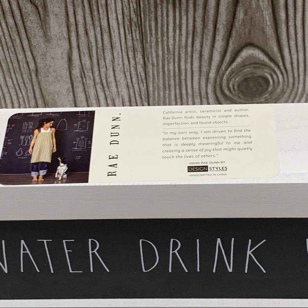 NWT🍷Rae Dunn SAVE WATER DRINK WINE Sign - Picture 7 of 10
